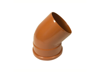 Floplast D163 45 Deg Single Socket Bend 110mm