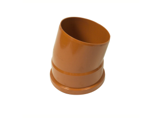 Floplast D167 15 Deg Single Socket Bend 110mm