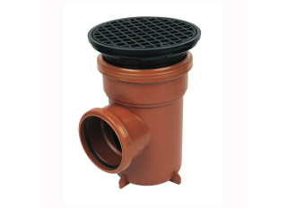 Floplast D510 Plain Bottle Gully Circular Grid 110mm