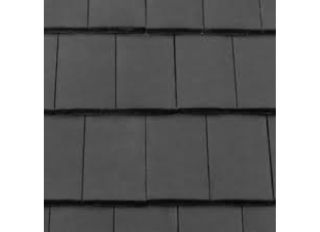 Redland Duo Plain Tile 3/4 Left Hand Charcoal 77