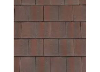 Redland Duo Plain Tile 3/4 Left Hand Rustic Brown 40