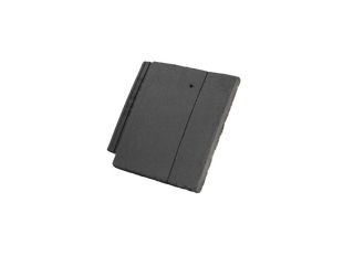 Redland Duo Plain Tile 3/4 Right Hand Charcoal 77