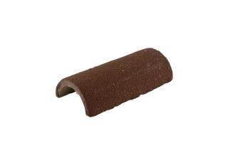 Redland Concrete Half Round Block End Ridge BROWN 02