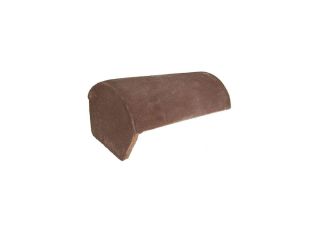 Redland Concrete Half Round Block End Ridge TUDOR BROWN 36