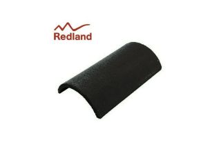 Redland Concrete Half Round Ridge Tile BLACK 63