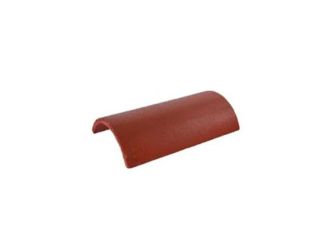 Redland Concrete Half Round Ridge Tile RUSTIC RED 78