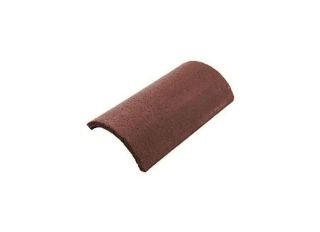 Redland Concrete Third Round Hip 450mm RUSTIC RED 78