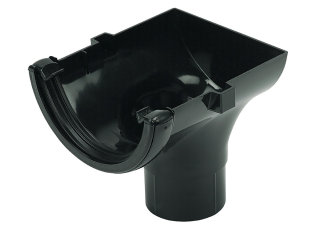 Floplast RO2 Stopend Outlet Black 112mm