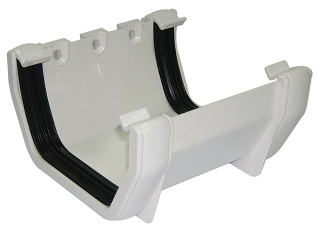 Floplast RUS1 Square Union Bracket White 114mm