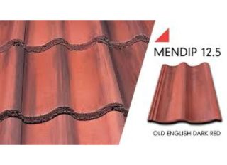 Marley Mendip Low Pitch Roof Tile 12.5 Degree English Dark Red