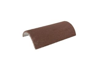 Redland Concrete Half Round Ridge Tile Brown 02