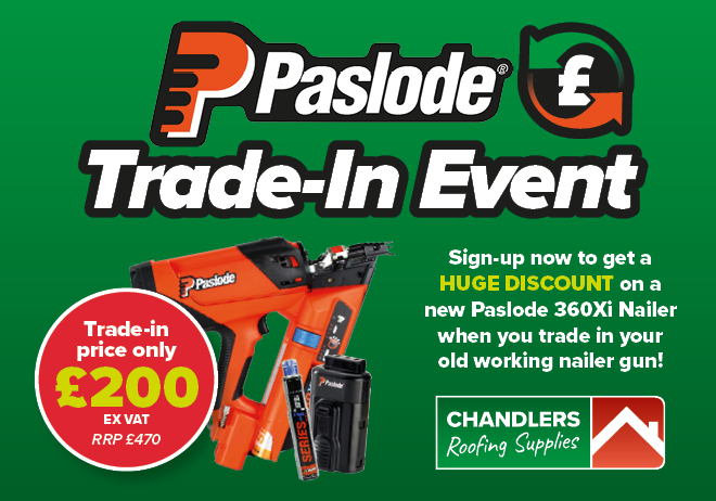 Paslode Trade-In Events Announced with Huge Discounts on Offer!