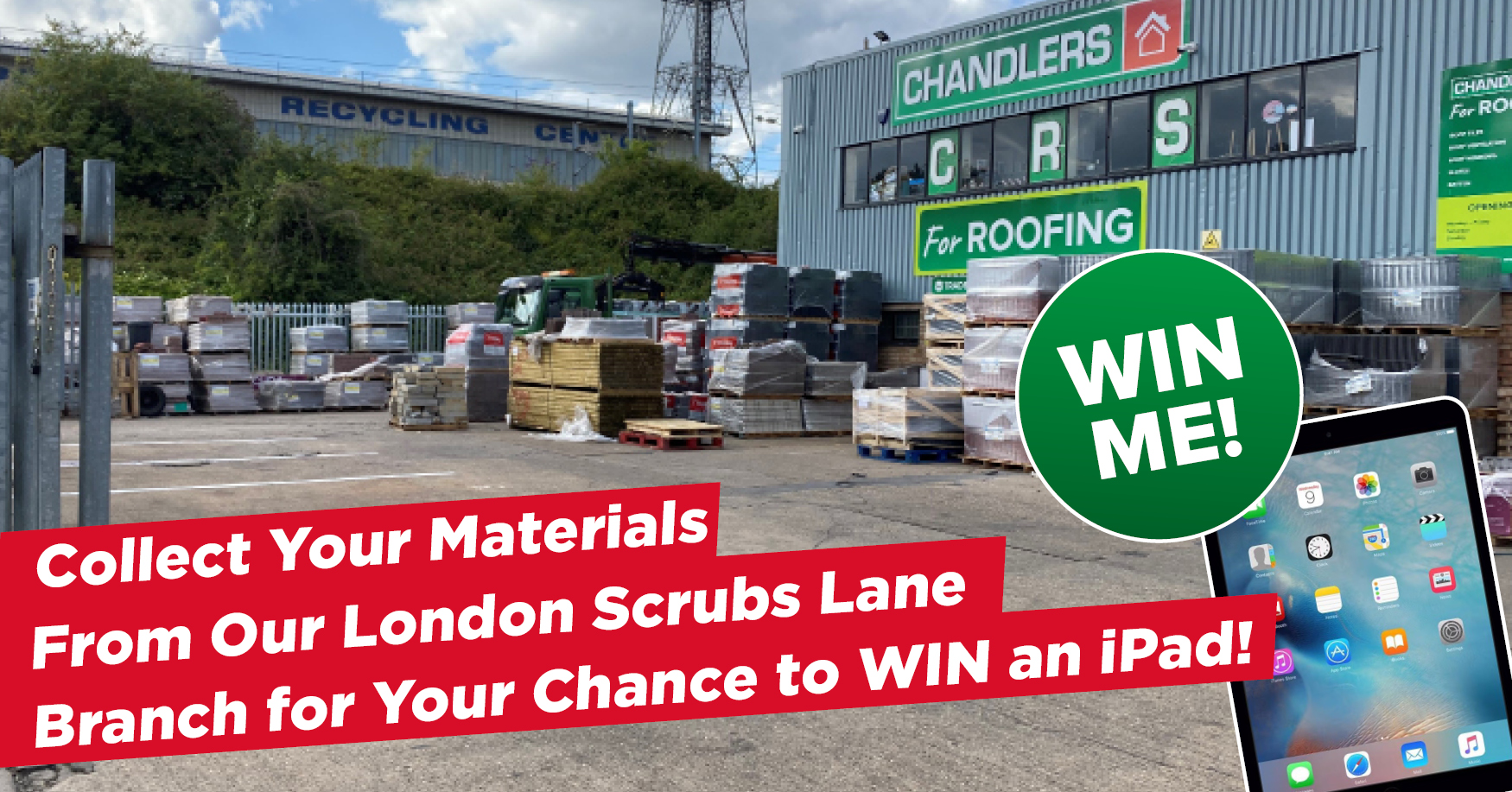 Fast Track Collection Service and Your Chance to Win an iPad at our London Scrubs Lane Branch